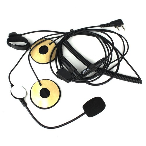 Brand New Microphone Headset UV5 BF-480 490 Useful Finger 2-Pin Helmet Mic - Photo 2/11