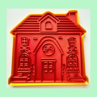 Weihnachten Festliches Haus Ausstecher 17 cm