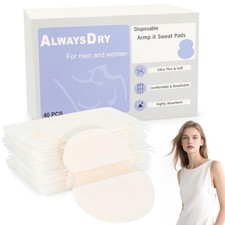 Armpit Sweat Pads 40Pcs Disposable Block for Women and men Small