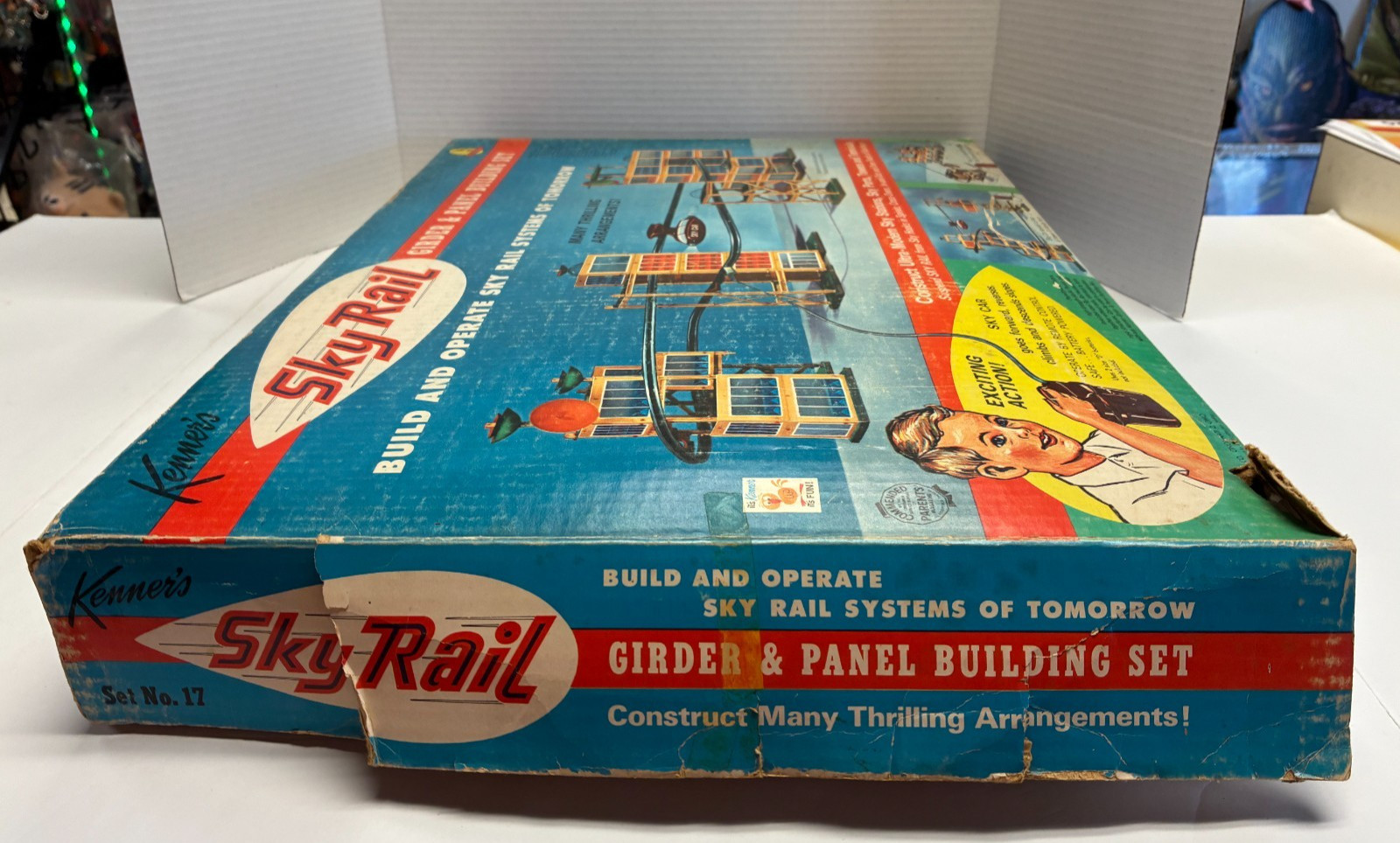 E2 Kenner Sky Rail Girder & Panel Building Set #17 AS IS Original Box 1961