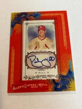 2010 Topps Allen & Ginter Rich Hill Mini Framed On Card Auto Cardinals SP