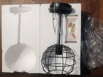 Pendant 12V RV Dinette Light Black  Dining Table Above Sink with Bulb E26 small