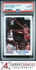 1984 STAR ALL-STARS #20 RICKEY GREEN JAZZ POP 6 PSA 8