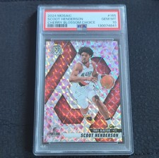 Panini Mosaic 2024-25 Scoot Henderson #165 Cherry Blossom /20 PSA 10  POP 1