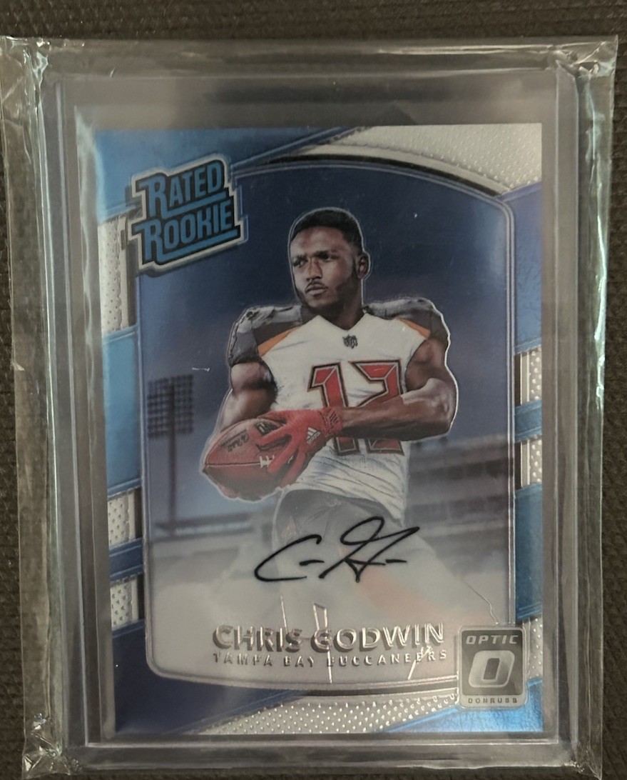 2017 Panini Donruss Optic Rated Rookie #155 Chris Godwin On-Card Auto /150