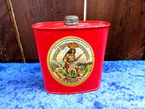 ANTIQUE 1908 DUPONT INDIAN RIFLE FFFG GUNPOWDER TIN. SUPER NICE! #2