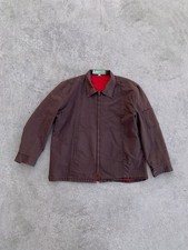 Vintage 70s Red Kap Work Jacket USA Mechanics Utility Quilted Lined Faded