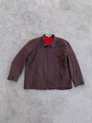 Vintage 70s Red Kap Work Jacket USA Mechanics Utility Quilted Lined Faded