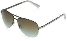 Southpole Modern Vented Lens Aviator Gunmetal  Grey