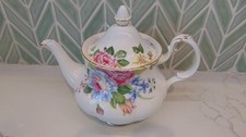 Rare Royal Albert Beatrice Tea Pot Mint Bone ...