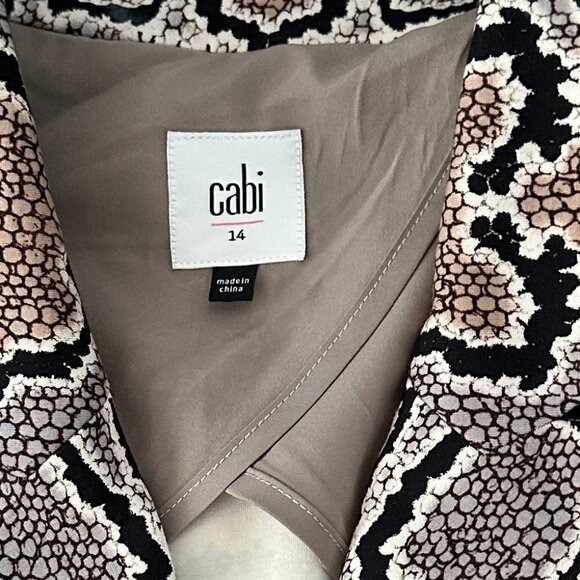 Cabi Python Double Breasted Blazer Jacket Women's… - image 2