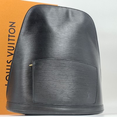 Louis Vuitton Epi Gobelin Noir Backpack Daypack Leather Black M52292 VI0926 Auth