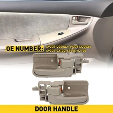 Car Inside Interior Door Pull Handle Left Right Beige For 2005-15 Toyota Tacoma