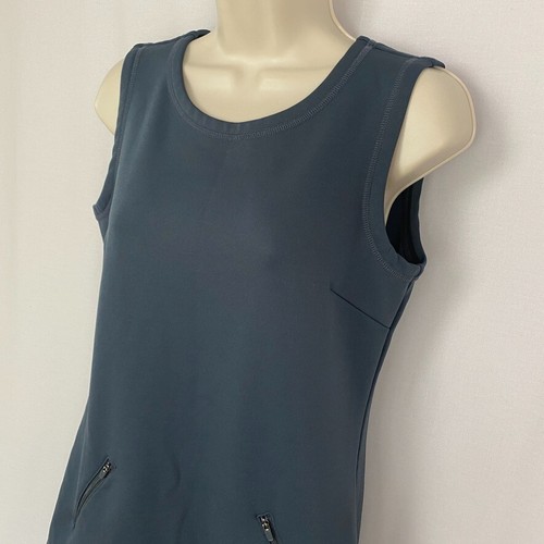 Athleta Mini Dress Small Tall Gray Hot When You're Not Tunic Fleece Lined Pocket - Picture 3 of 16