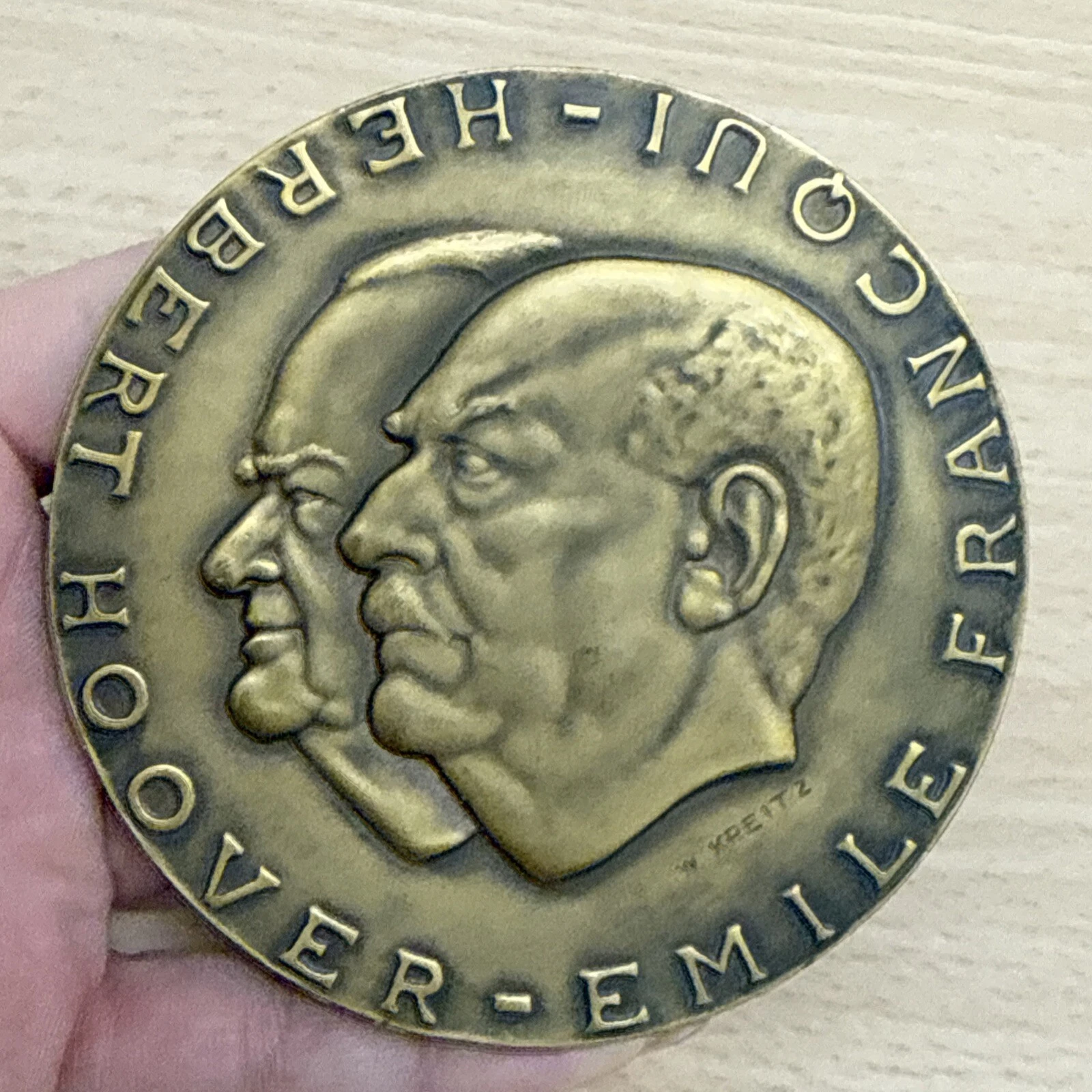 Médaille Fondation Universitaire 1920 1970 Universitaire Stichting Fonson 