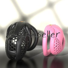 New Male Chastity Device Design Men Resin Mamba Belt 4 Rings Chastity Cage