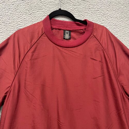 Vintage Nike Golf Jacket Mens L Crimson Red Windbreaker Pullover Grandpa - Picture 4 of 15