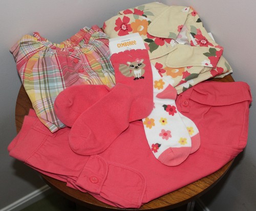GYMBOREE GIRLS OUTFIT COMBO SET 12-PIECE JACKET T-SHIRT PANTS SANDALS SIZE S / 5 - Picture 3 of 12