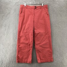 Boden Wide-Leg Chino Pants Womens 10R Mauve High Rise Flat Front Side Pocket Zip