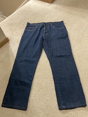 Adventuridge Mens Dark Blue Lining  Thick Jeans Denim Pants 38/32