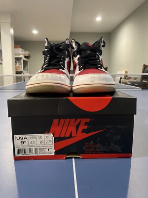 Jordan 1 Retro Carmine (2014) male size 9.5 Size 9.5 - Air Jordan 1 Retro High OG carmine 2014 | eBay main image 2