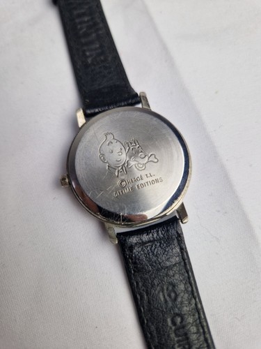 Vintage Tintin Milou Watch LTD Edition NOT Working Citime Herge 90s - Picture 4 of 6