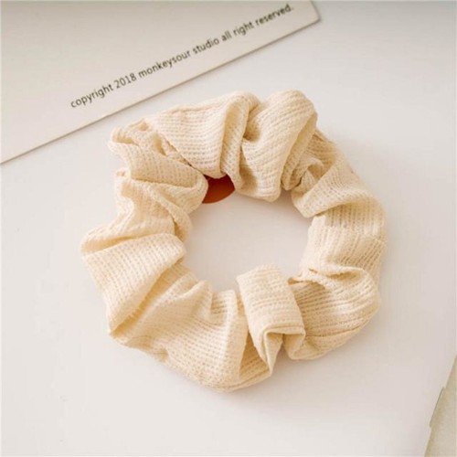 2pcs Scrunchy Scrunchie Elastic Handmade Hairband Ponytail Brown Pink Black Coff - Picture 11 of 54