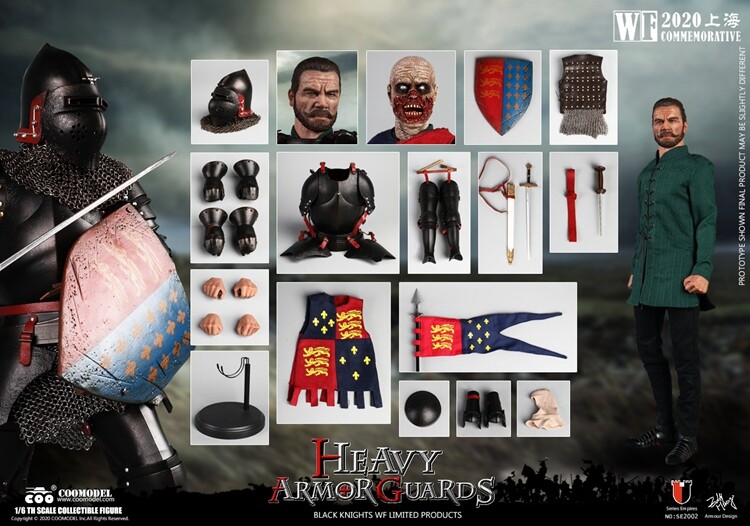 COOMODEL Heavy Armor Guards Black Knight WF2020 1/6th COOMODEL Heavy Armor Guards Black Knight WF2020 1/6th
