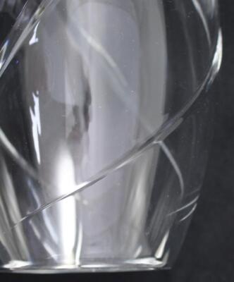 Tiffany and Co Crystal Swirl Optic 8 Inch Flower Vase | eBay