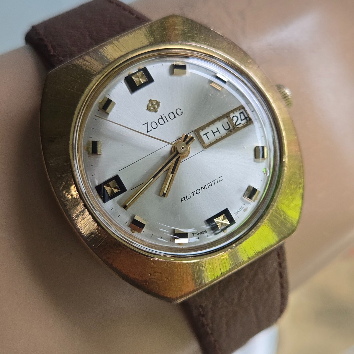 Vintage ZODIAC men's automatic watch Cal.76 17Jewels day Vintage ZODIAC men's automatic watch Cal.76 17Jewels day