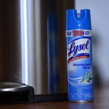 Lysol Sanitizer Disinfectant Spray Eliminates Odors Spring Waterfall Scent 19 Oz