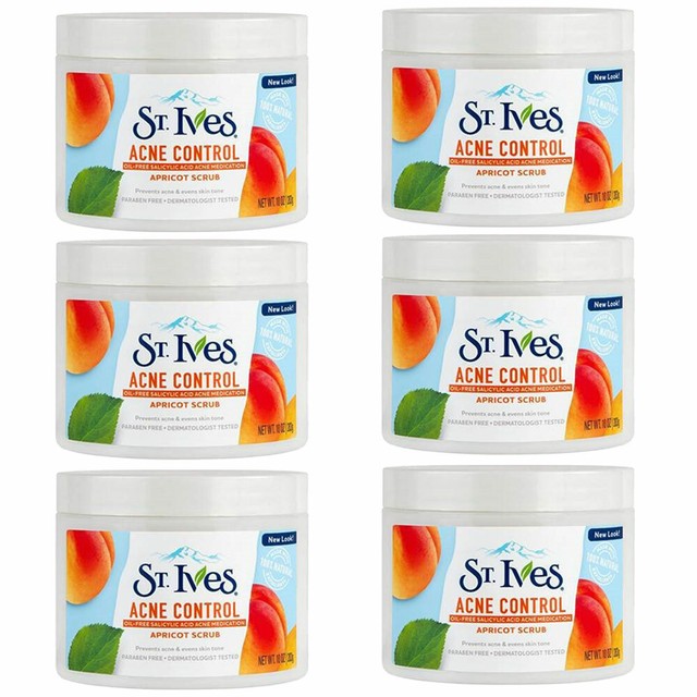 St. Ives Acne Control Apricot Scrub 10 Oz (Pack of 11) eBay