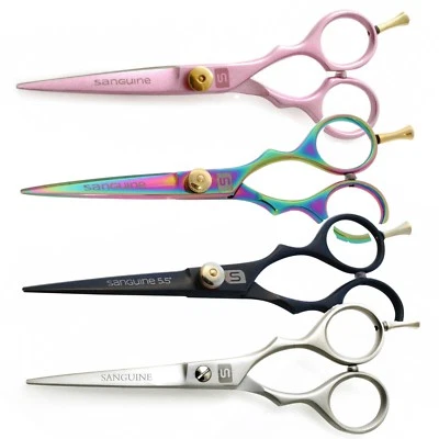 SANGUINE Professional Hair Scissors Hairdressing Scissors Barber Shears, Salon SET + Case