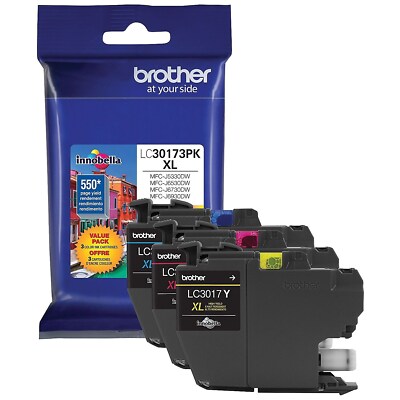 Brother LC 3017 Color Combination Ink Cartridge High Yield 2707012
