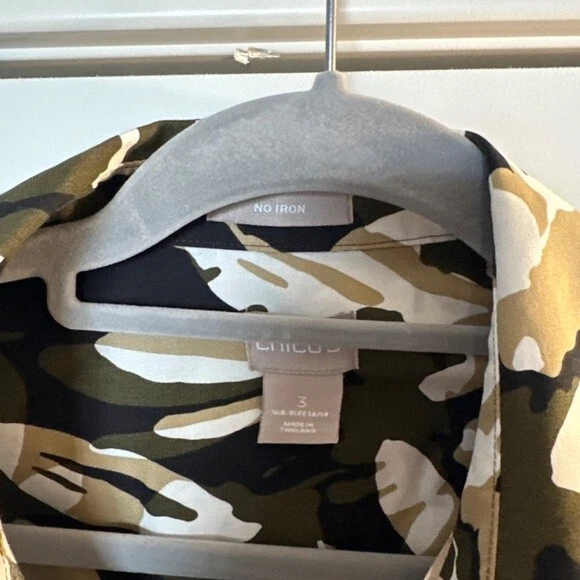 Blusa Chicos Talla 3 Usada en Excelente Condición Para Mujer Camuflaje Manga 3/4 Algodón/Spandex Foto 2 de 4