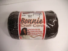 BONNIE CRAFT CORD 6MM 100 YARDS BROWN MACRAME PEPPERELL