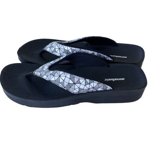 Aerothotic Flip Flops Walking Sandals Women EU 41 Comfort Arch Support Slip On