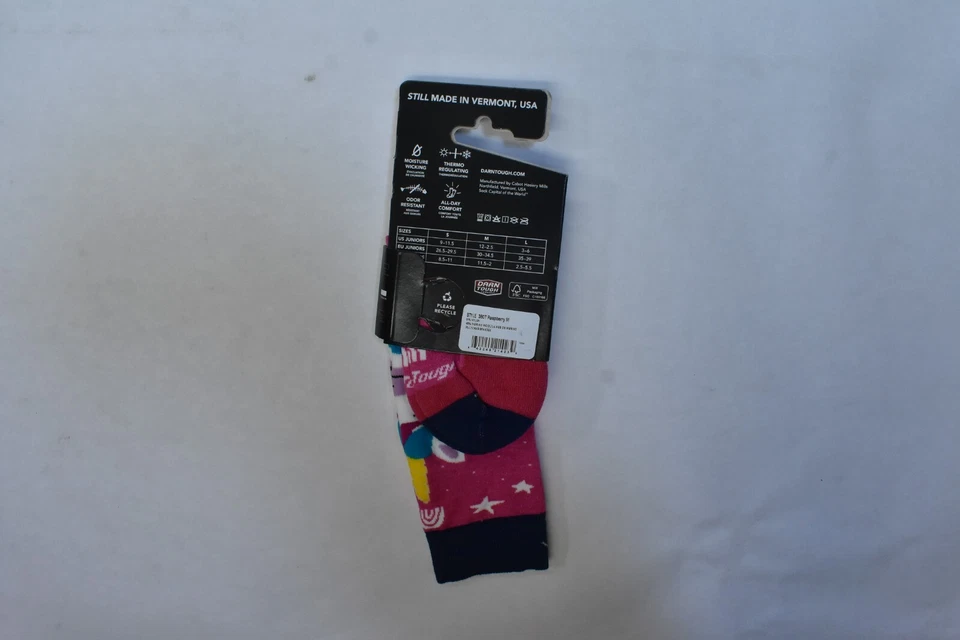 Calcetines Darn Tough EE. UU. Lana Merino Jr Nieve Becerro OTC Peso Medio Unicornio Junior M Foto 2 de 4