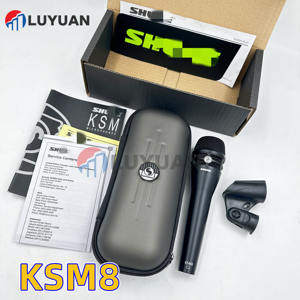 New KSM8 Shur black DualDyne Dynamic Mic DualDyne Dynamic Handheld BK US