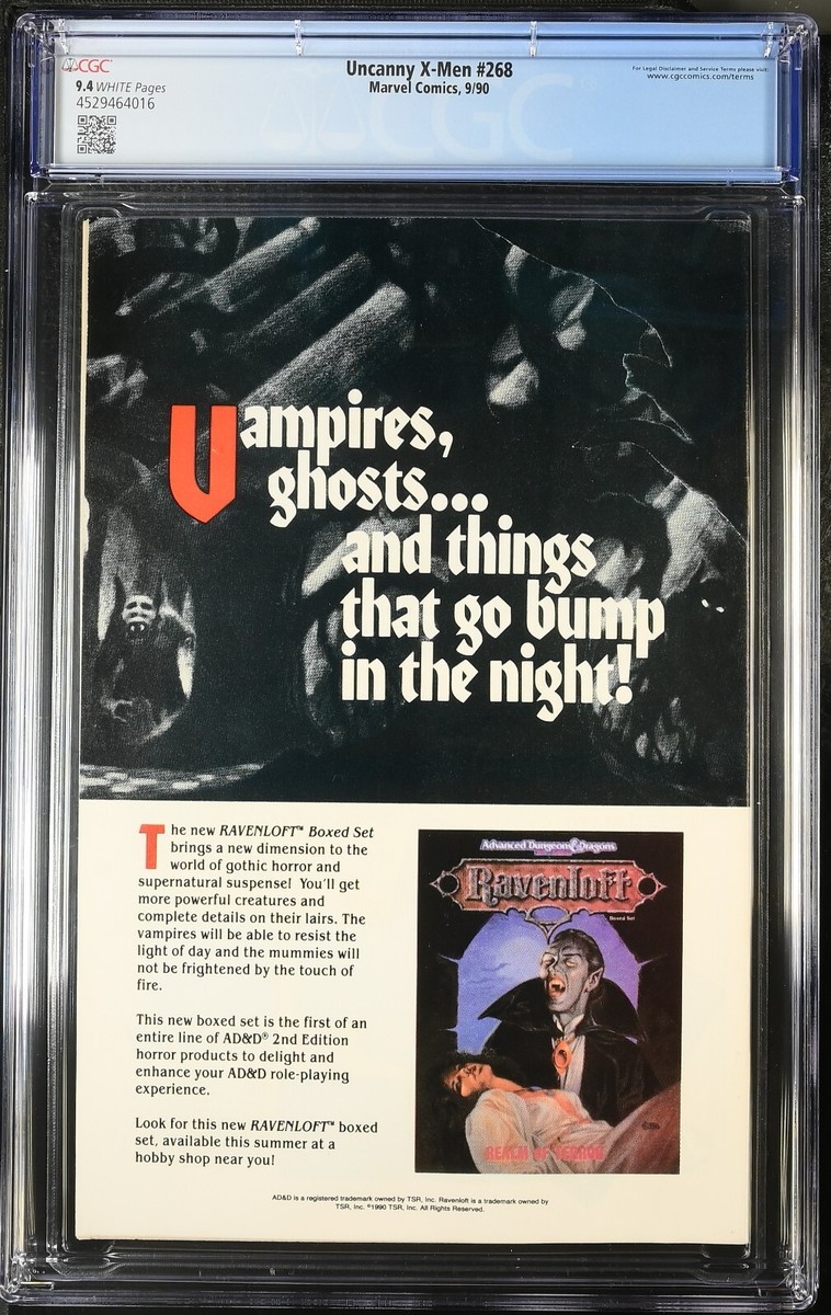 UNCANNY X-MEN #268 - CGC 9.4 - Marvel 9/90 Jim Lee Scott Williams