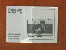 ROLLEI B35/C35 INSTRUCTION BOOK, 3 LANGUAGES/45695