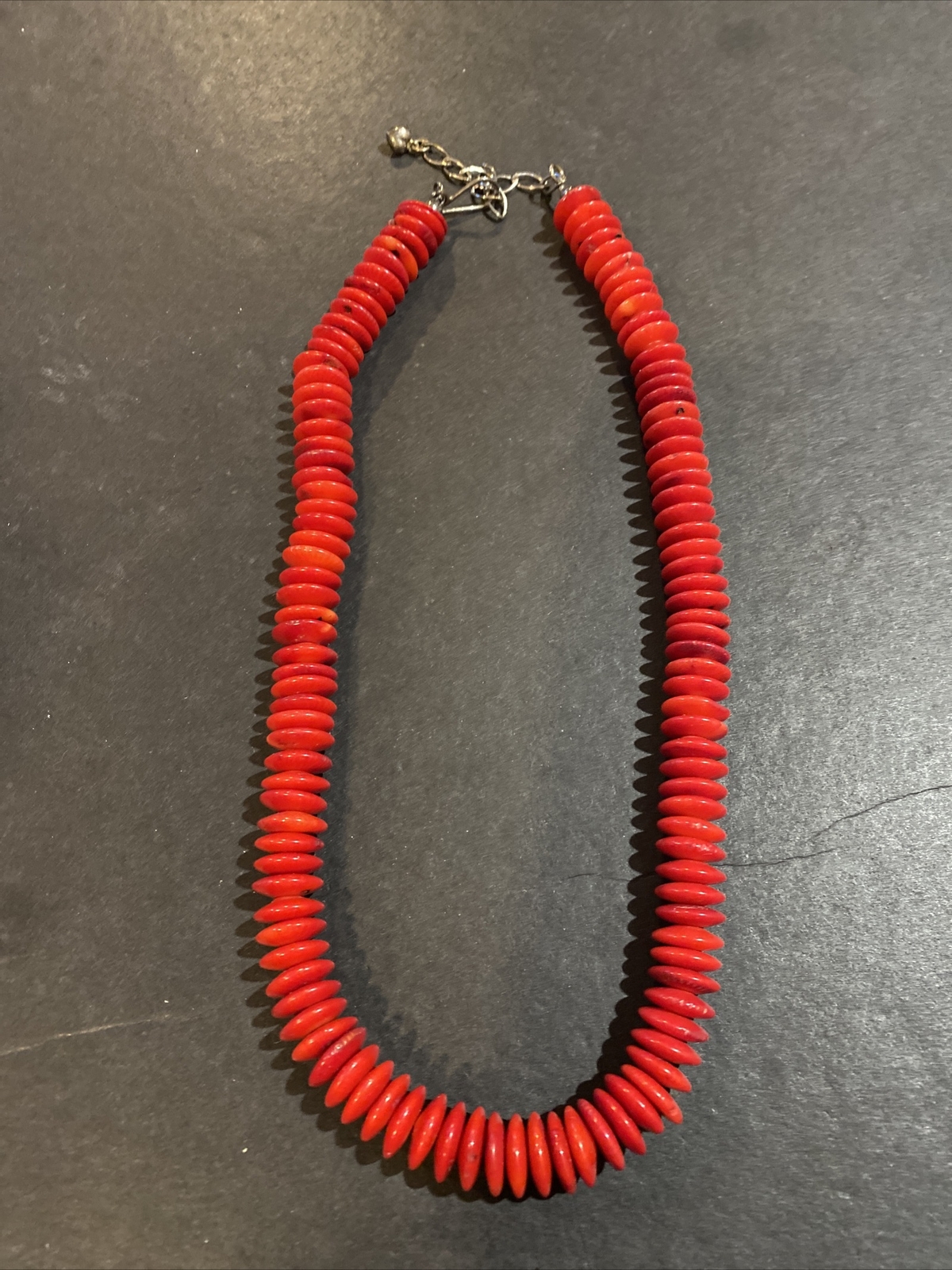 Jay King DTR 925 Sterling Silver Red Coral Necklace eBay