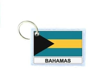 Keychain Double-Sided Flag BS BAHAMAS