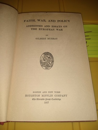 Faith, War and Policy by Murray, Gilbert - Picture 6 of 12