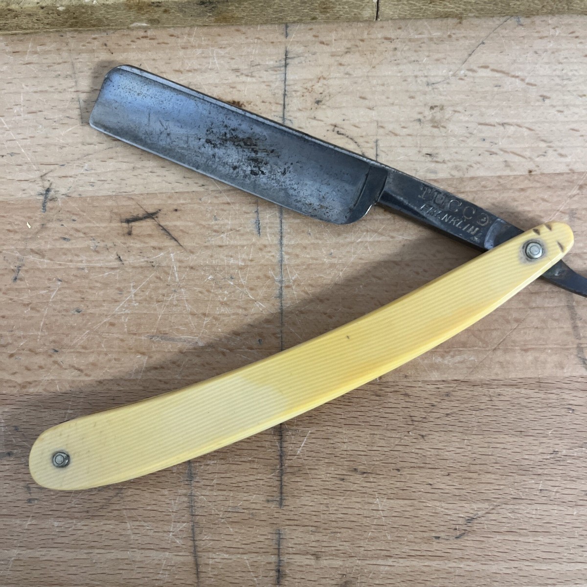 Vintage Straight Razor Simmons Hardware Co. Hdwe W/ Original Box