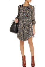 NWOT Isabel Marant Etoile Drewitt Dress SZ 38 535 Prewitt Chiffon Floral Bird