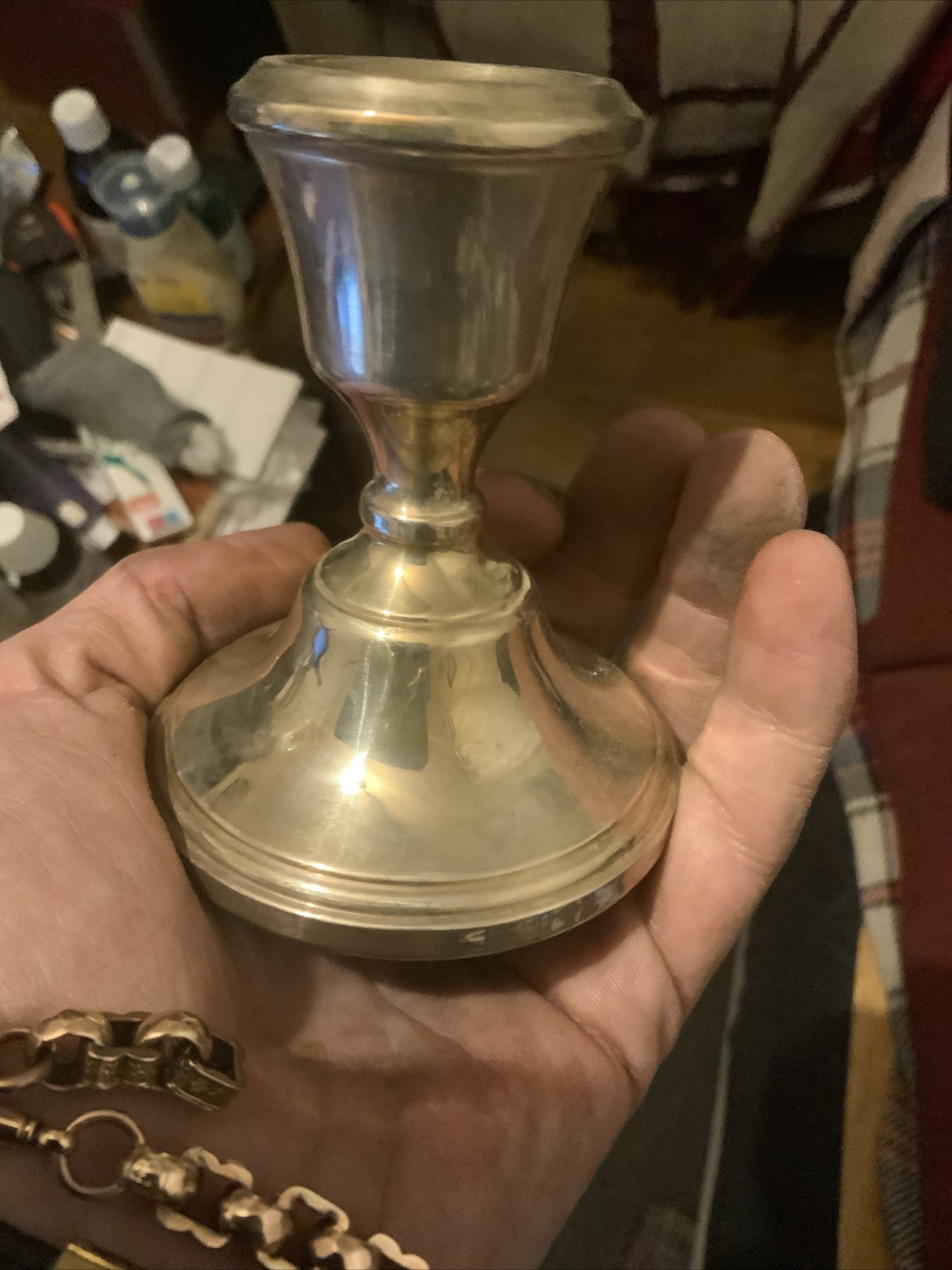 Solid Silver Job Lot,candlesticks,photograph Frame Etc.not Scrap eBay