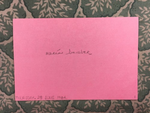 Maria Barber - Mexican Cinema -The Castle of Purity -The Heist -Autographed 1984 - Picture 2 of 2