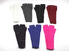 Womens Shiny Fingerless Long Gloves, Sleeves