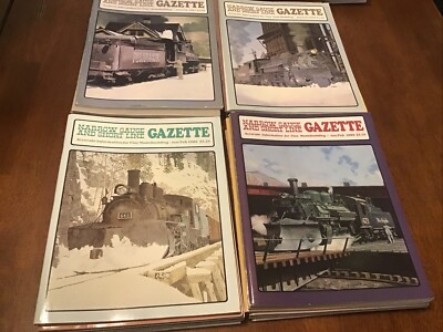 Lot Of 24 Narrow Gauge and Short Line Gazette Magazine 1986- 89 Hobby Train